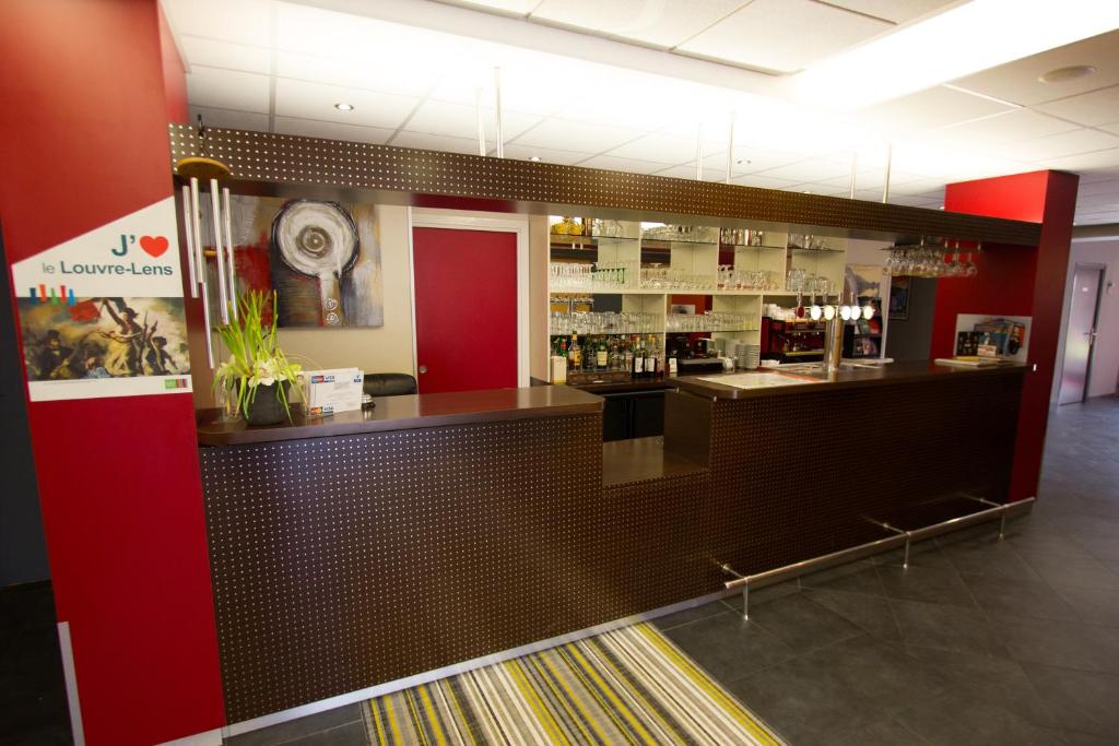 Lounge nebo bar v ubytování Hotel Bollaert