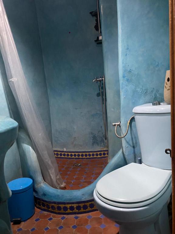 Koupelna v ubytování Riad Azurite