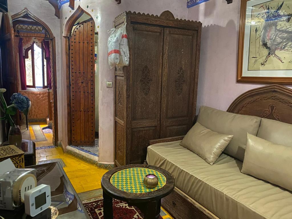 Posezení v ubytování Riad Azurite