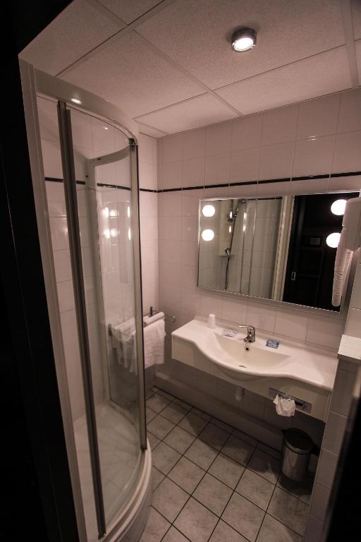 Koupelna v ubytování Hotel Bollaert