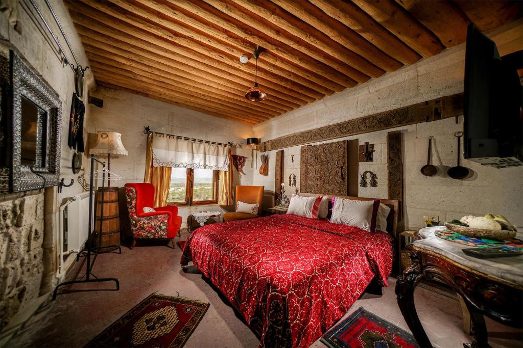 Postel nebo postele na pokoji v ubytování Pigeon Hotel Cappadocia