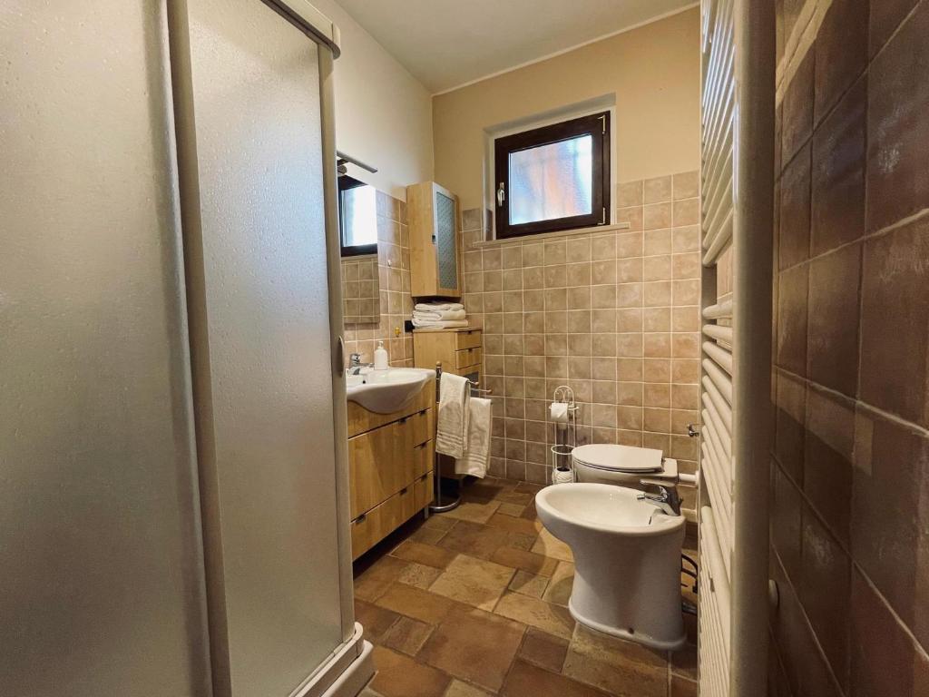 Koupelna v ubytování Agriturismo BioCore 2 - Colledoro