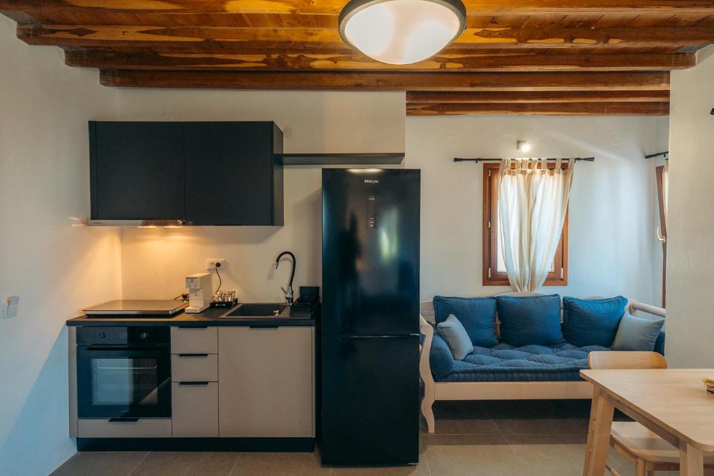 Кухня или мини-кухня в Loukia Apartments
