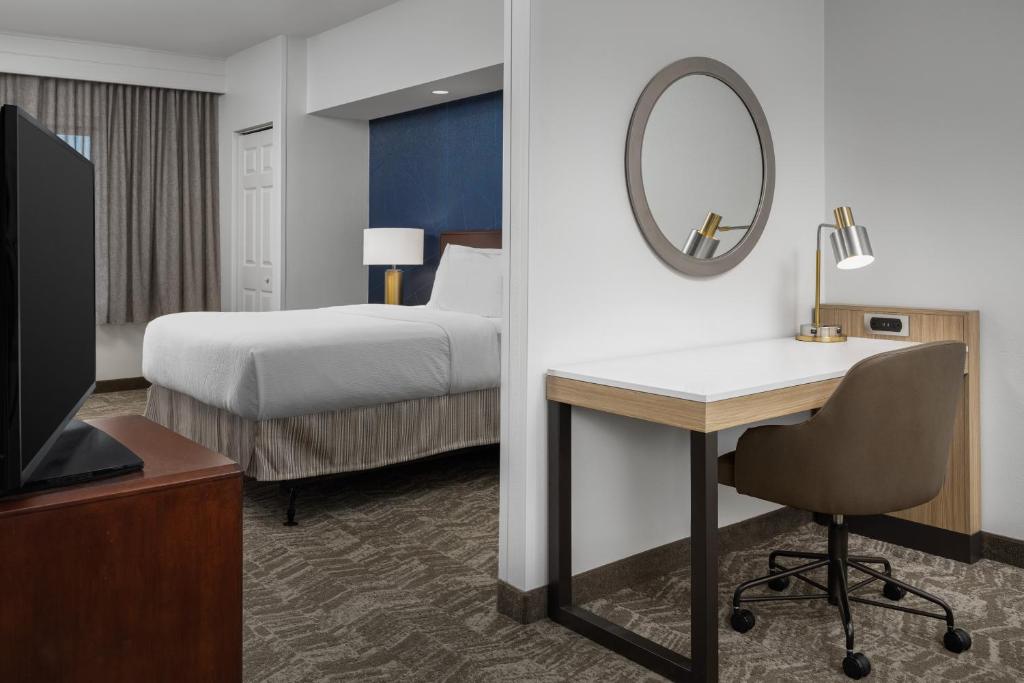 Postel nebo postele na pokoji v ubytování SpringHill Suites by Marriott Portland Vancouver