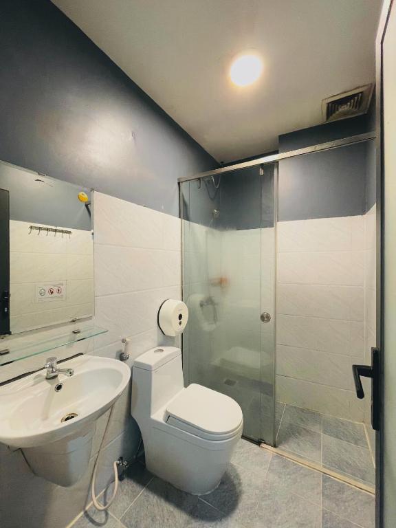 Koupelna v ubytování Vy Da Backpacker Hostel