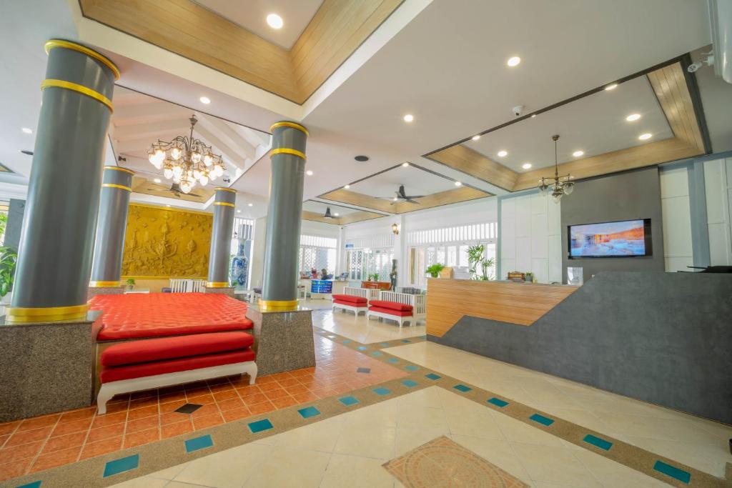 TV a/nebo společenská místnost v ubytování La Vintage Resort - Patong, Phuket