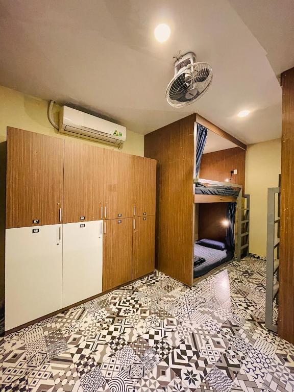 Postel nebo postele na pokoji v ubytování Vy Da Backpacker Hostel