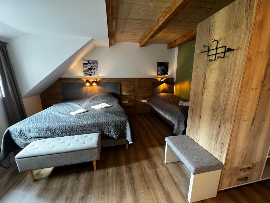 Posteľ alebo postele v izbe v ubytovaní Landhaus Lungau