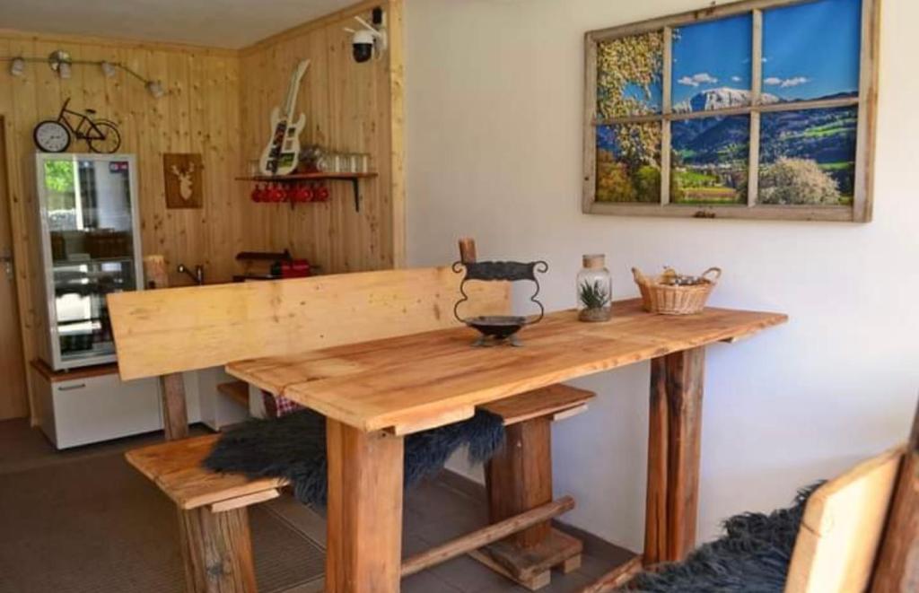 Kuchyň nebo kuchyňský kout v ubytování Ferienwohnung Heimberger