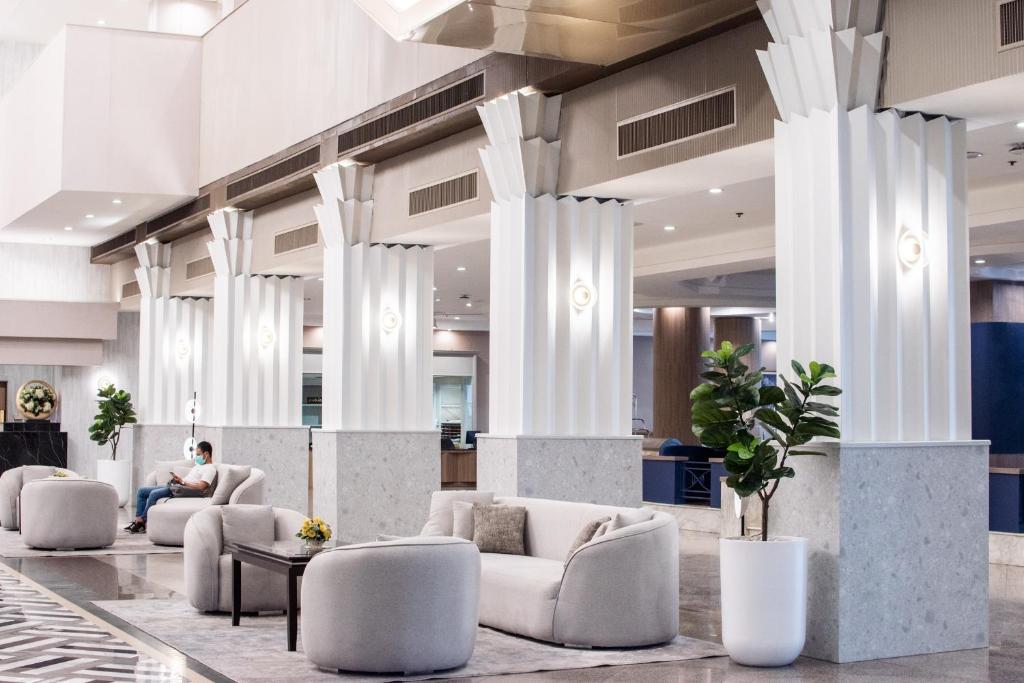 Posezení v ubytování Twin Towers Hotel
