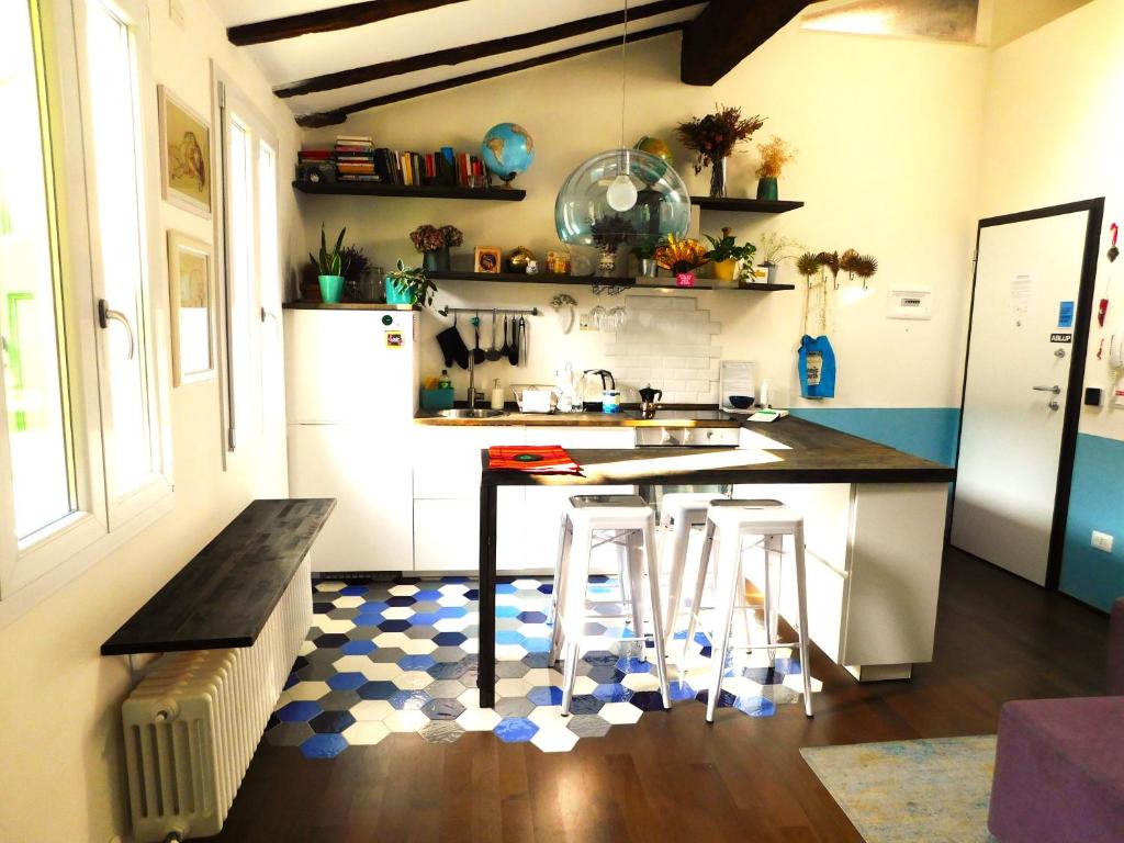 Bologna city center Aldrovandi flat - Appartement Met één Slaapkamer