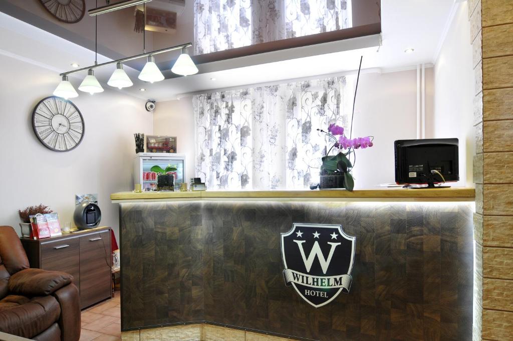 TV a/nebo společenská místnost v ubytování Hotel Wilhelm