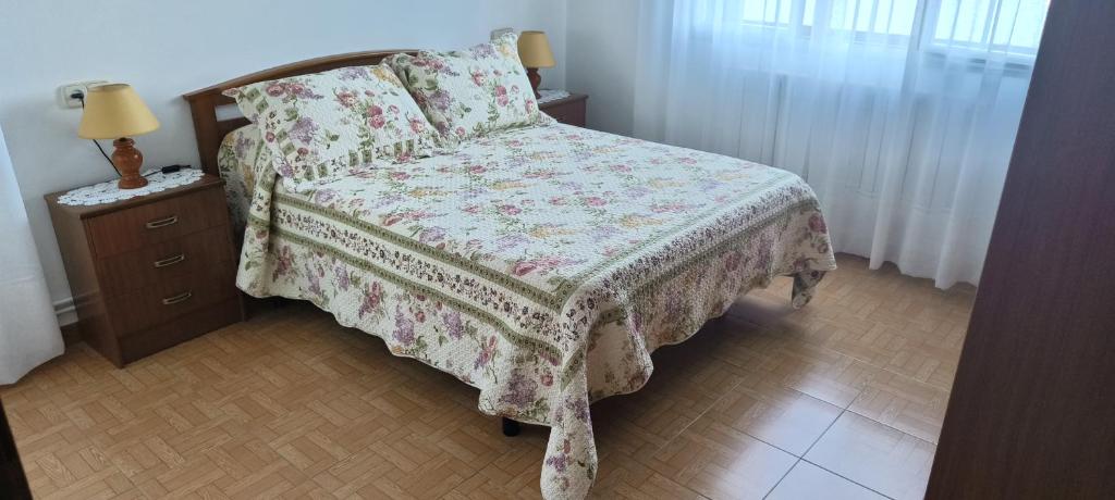Postel nebo postele na pokoji v ubytování Camiño Loureiro