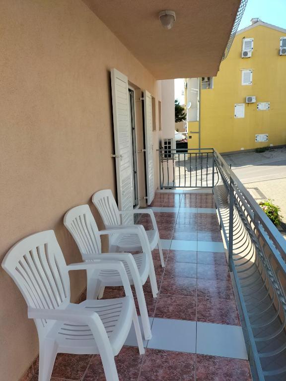 Balkón alebo terasa v ubytovaní Studie-Apartment in Makarska, Kroatien
