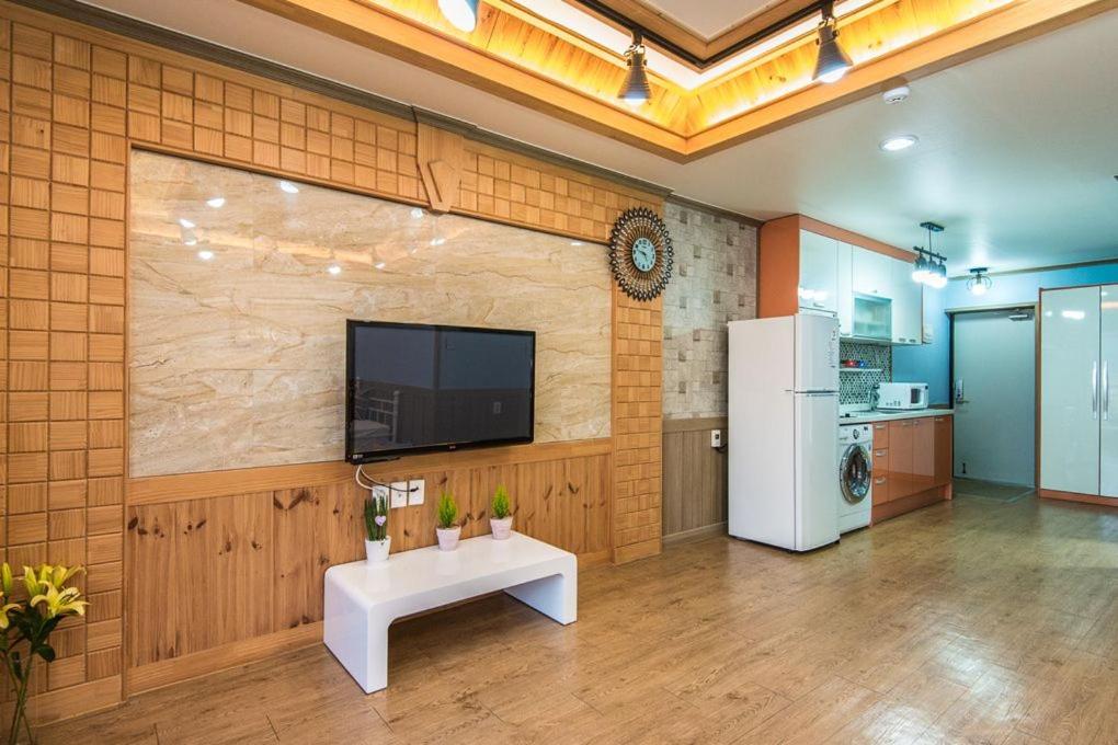 Kuchyň nebo kuchyňský kout v ubytování Suncheon Bay Healing Pension