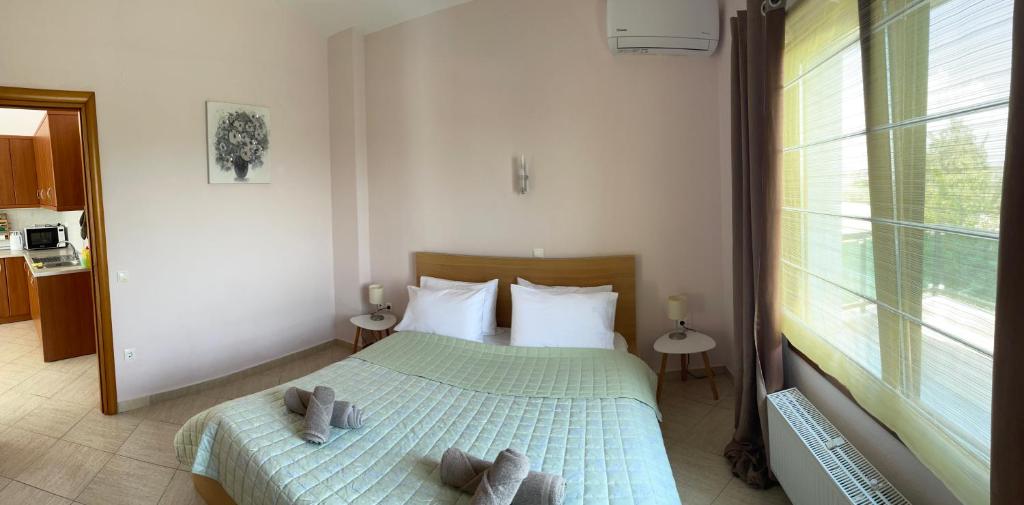 Postel nebo postele na pokoji v ubytování Serenity House