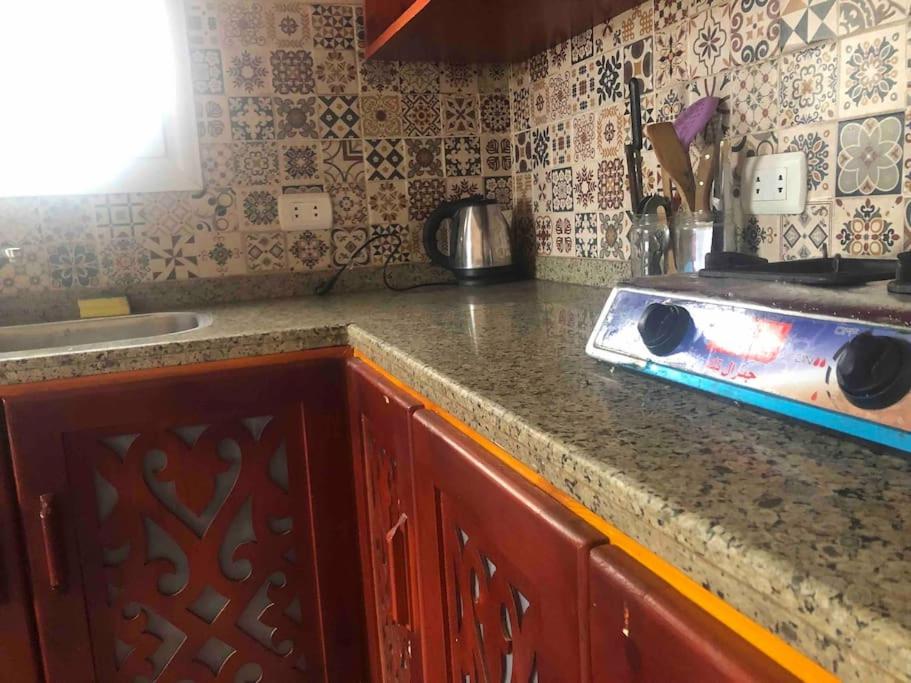 Kuchyň nebo kuchyňský kout v ubytování Dahab Relax Studio 2