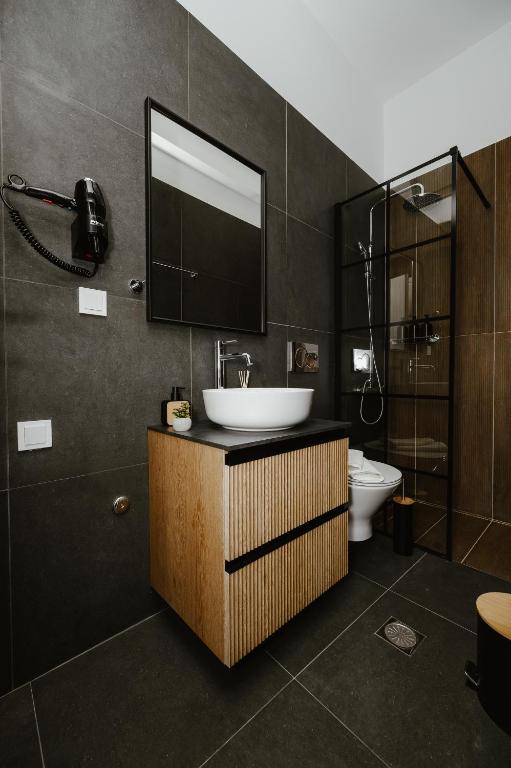 Koupelna v ubytování M & N Guesthouse