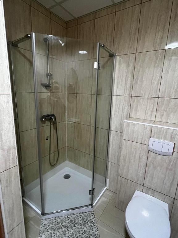 Kúpeľňa v ubytovaní Hotel U Grubego