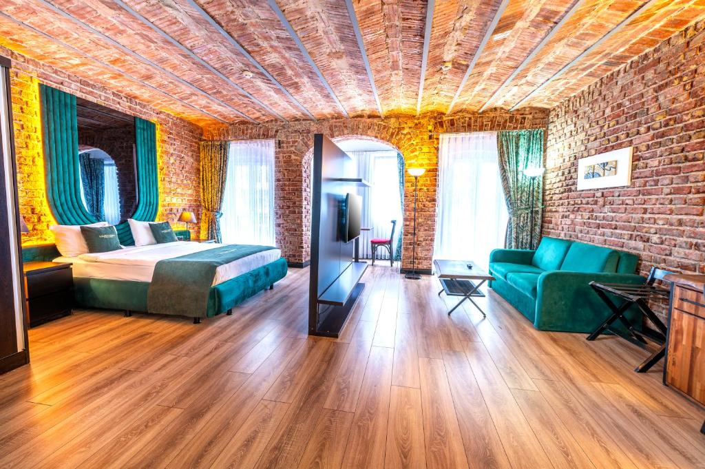 Postel nebo postele na pokoji v ubytování Karakoy Aparts Hotel - Special Category