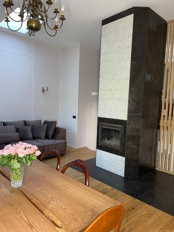 Posezení v ubytování Toila Pikk Apartment