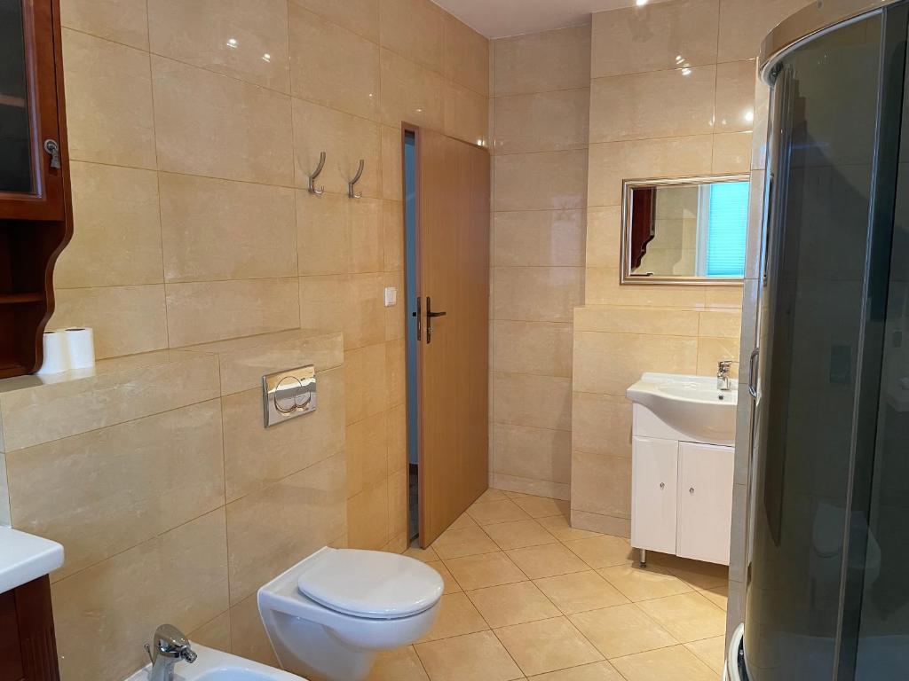 Kúpeľňa v ubytovaní Villa Upwind