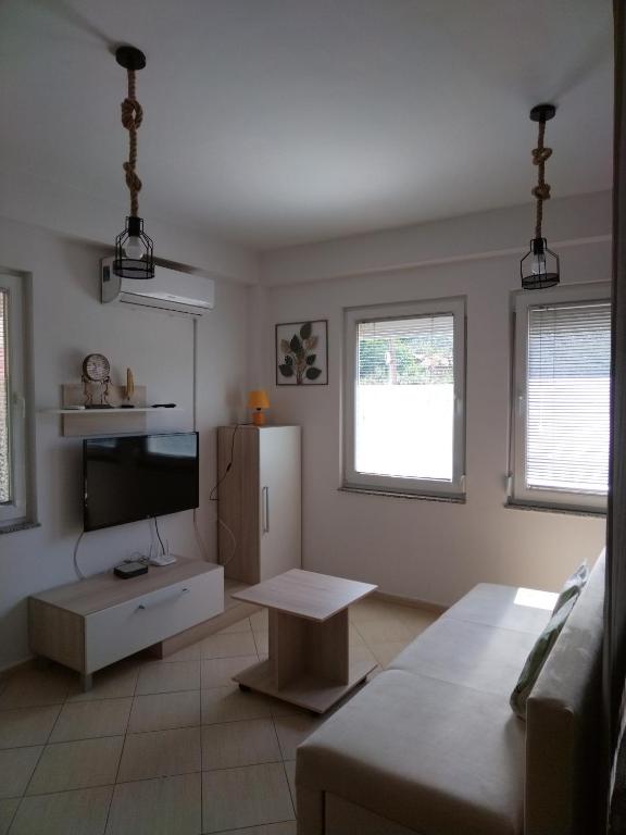 Posezení v ubytování 2K Apartment