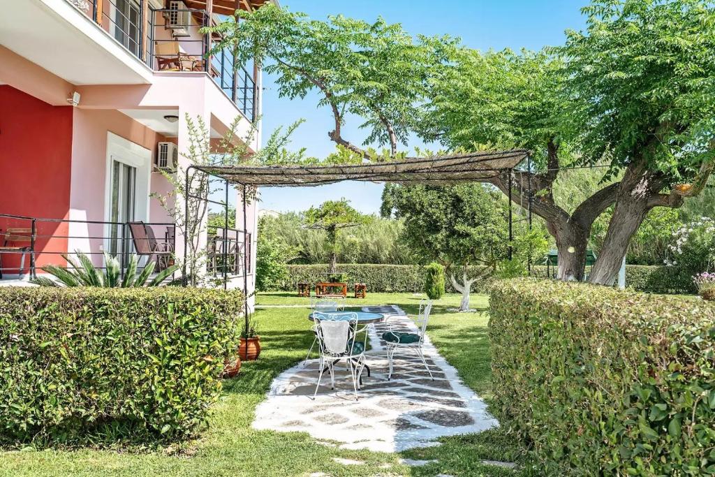 Zahrada ubytování House of Dreams Lefkada