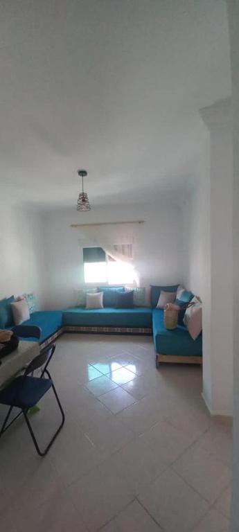 Posezení v ubytování Appartement centre oued laou avec piscine été