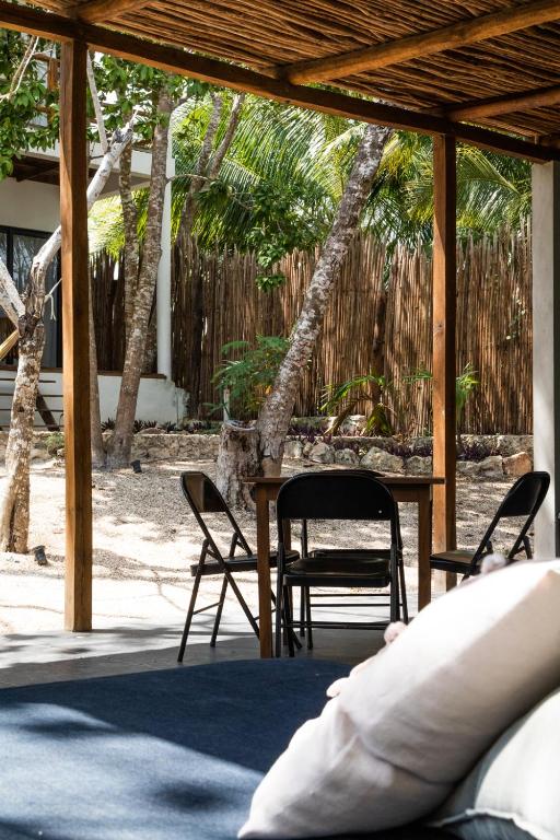 Patio nebo venkovní prostory v ubytování Pucté Bacalar