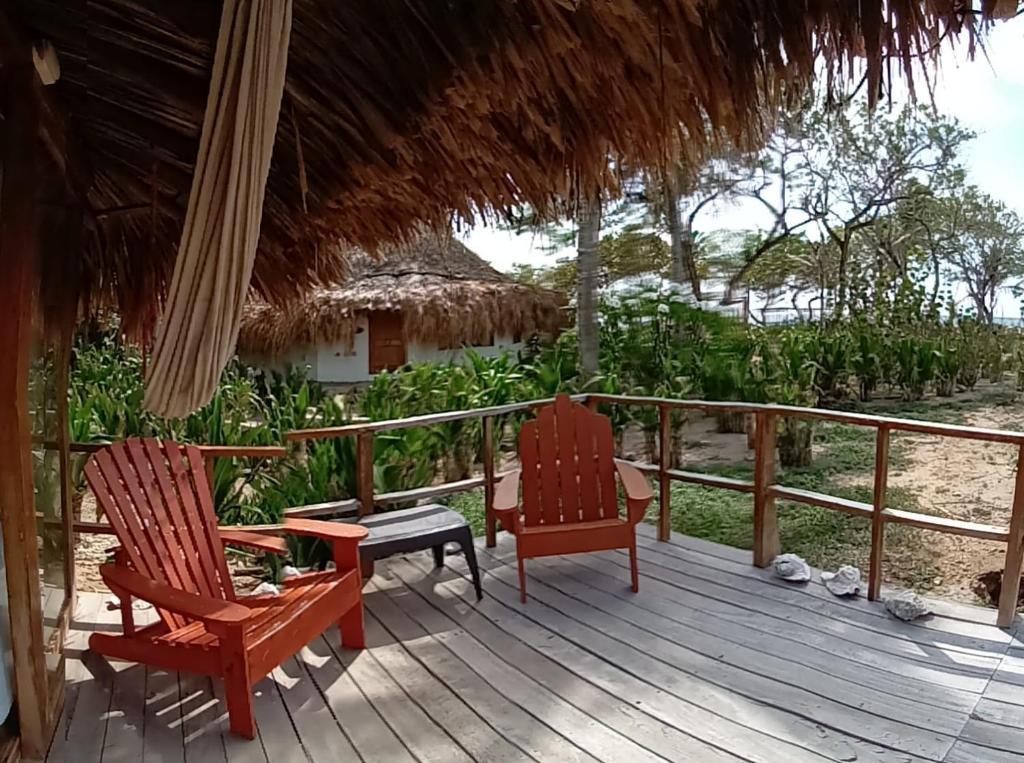 Balkón nebo terasa v ubytování Hotel Isla Del Pirata