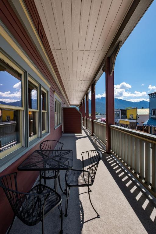 Balkón nebo terasa v ubytování Kaslo Hotel