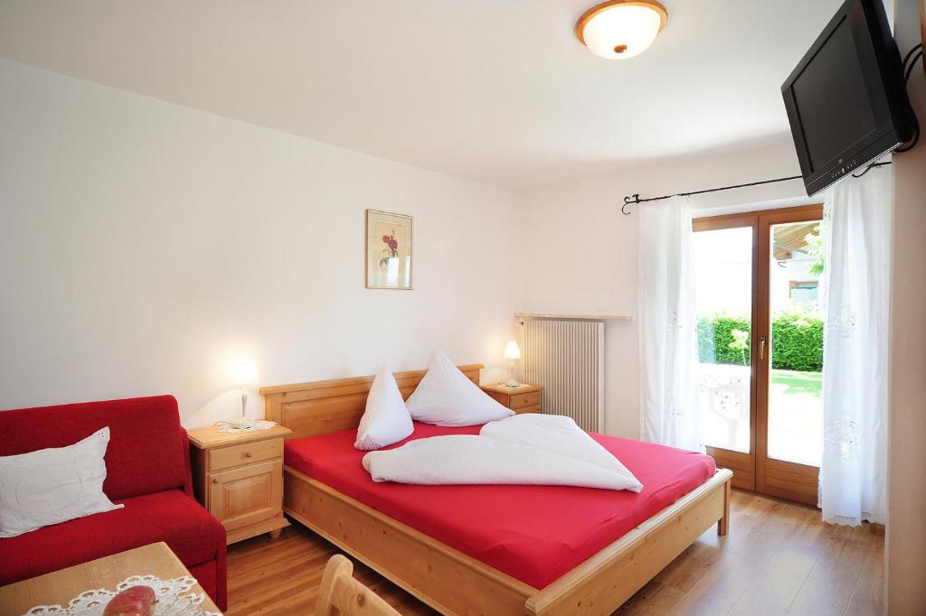Postel nebo postele na pokoji v ubytování Haus Rosengarten