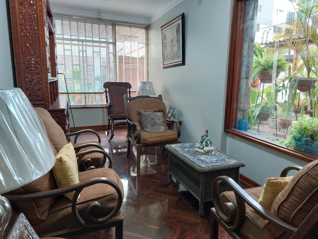 Posezení v ubytování Casa Amarello