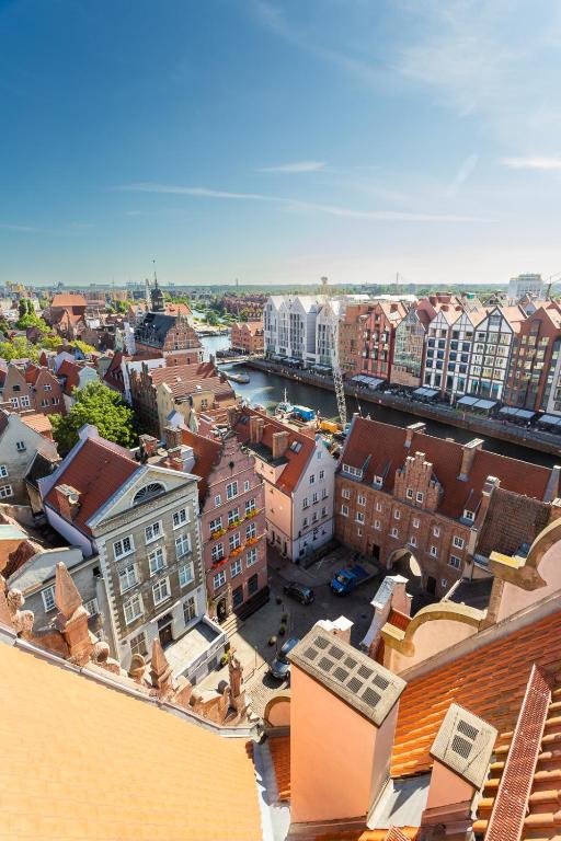 Moon Apartments Gdańsk - 共有バスルーム付きのダブルルーム