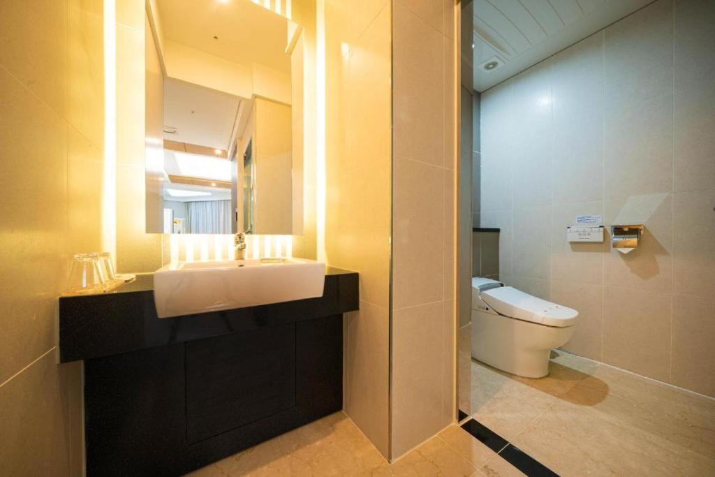Koupelna v ubytování Hotel Core