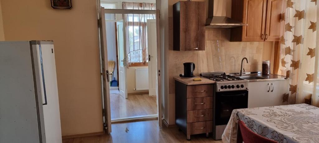 Kuchyň nebo kuchyňský kout v ubytování Old place
