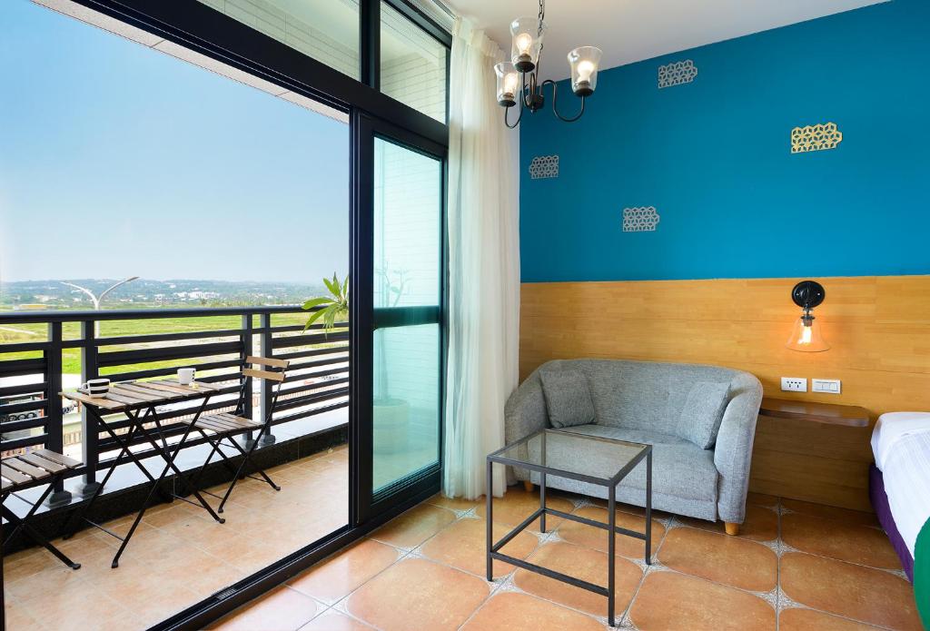 Balkón nebo terasa v ubytování 康逸旅宿Comeinn2