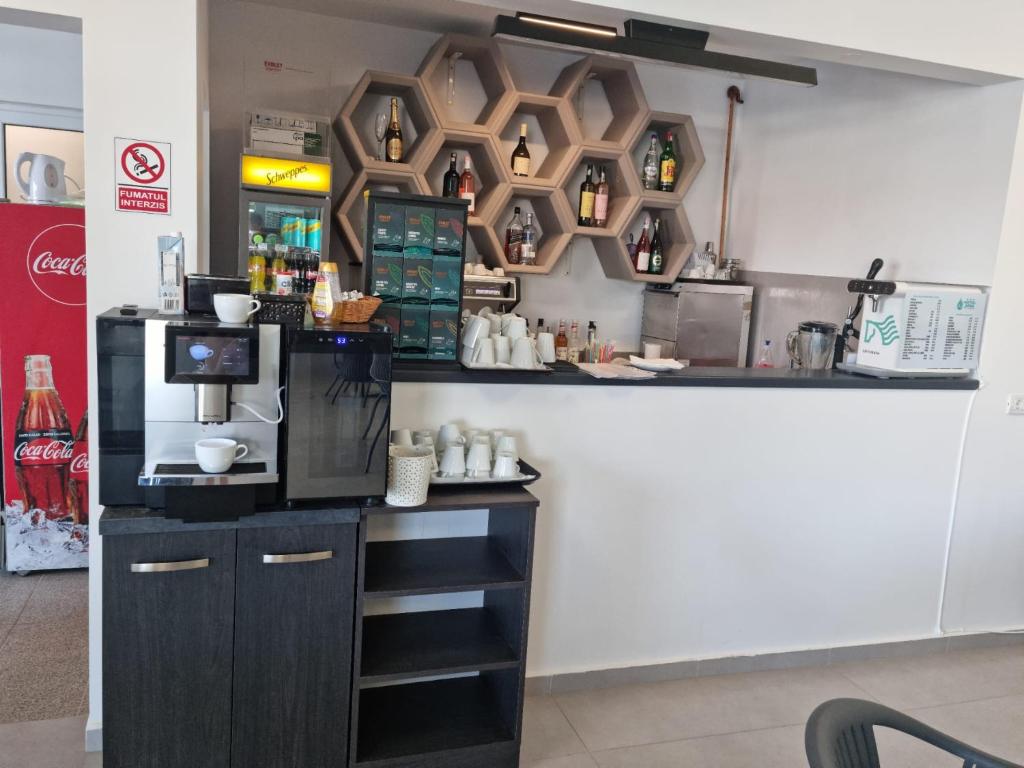 Kuchyň nebo kuchyňský kout v ubytování Hotel Ana Eforie