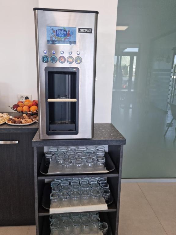Kuchyň nebo kuchyňský kout v ubytování Hotel Ana Eforie