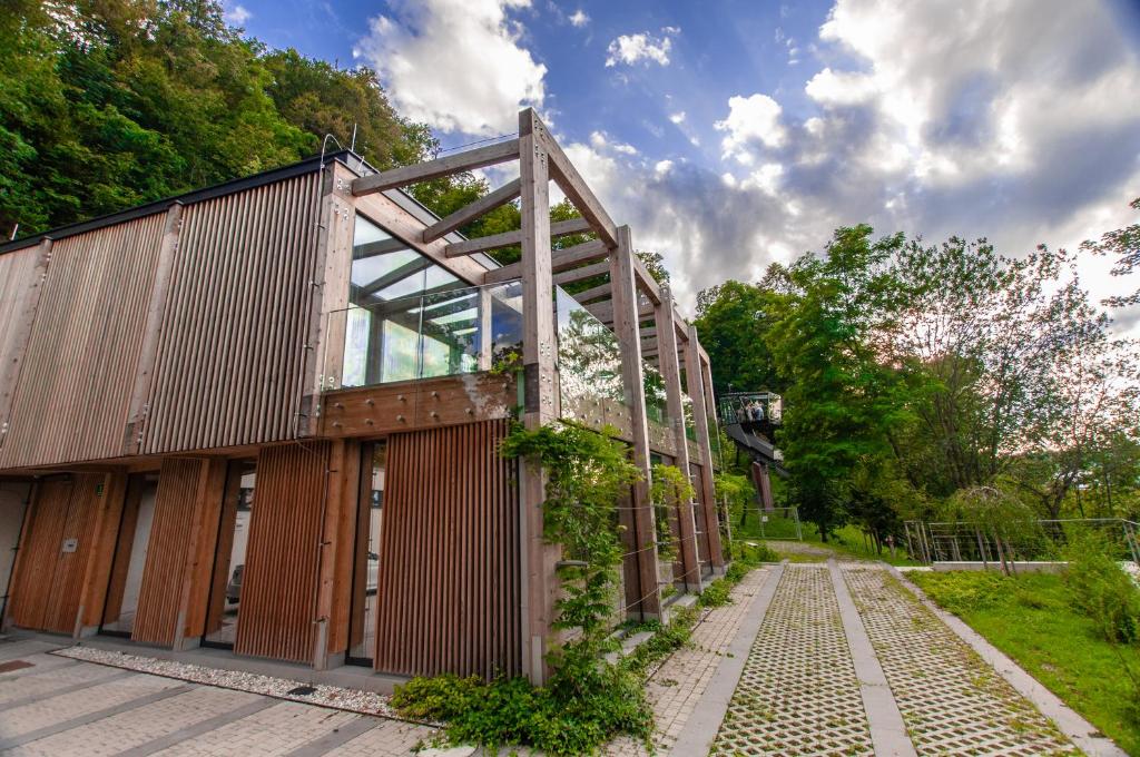 Zahrada ubytování Studio na Stolbi