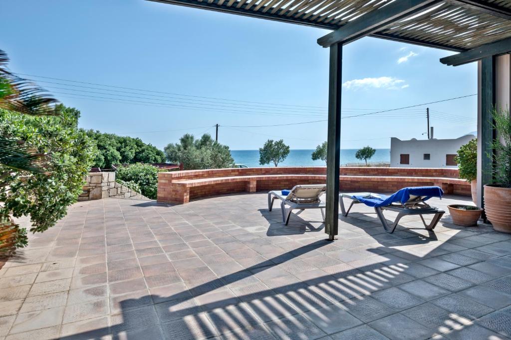 A balcony or terrace at Marisia Apartment