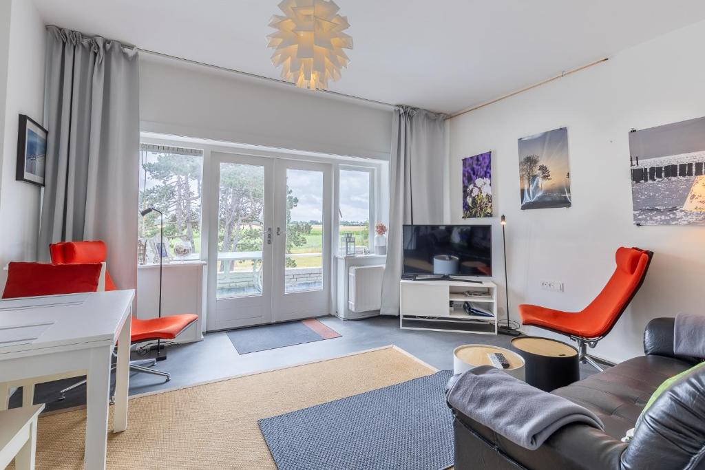 Et tv og/eller underholdning på Vrijvakantiehuis Domburgseweg 52 appartement