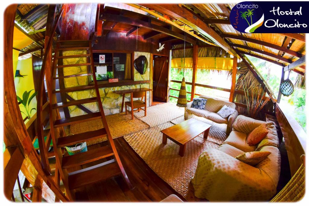 Posezení v ubytování Hostal Oloncito