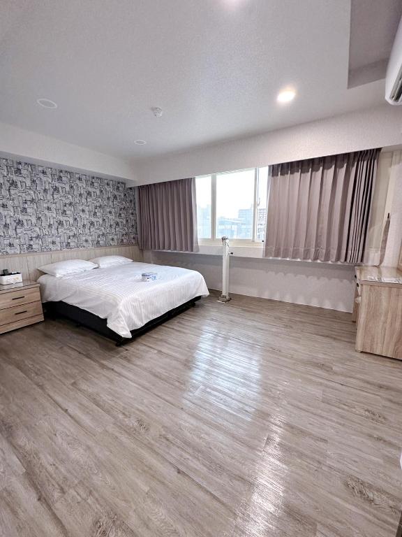 Cama o camas de una habitación en 夢境旅-智能自助旅店