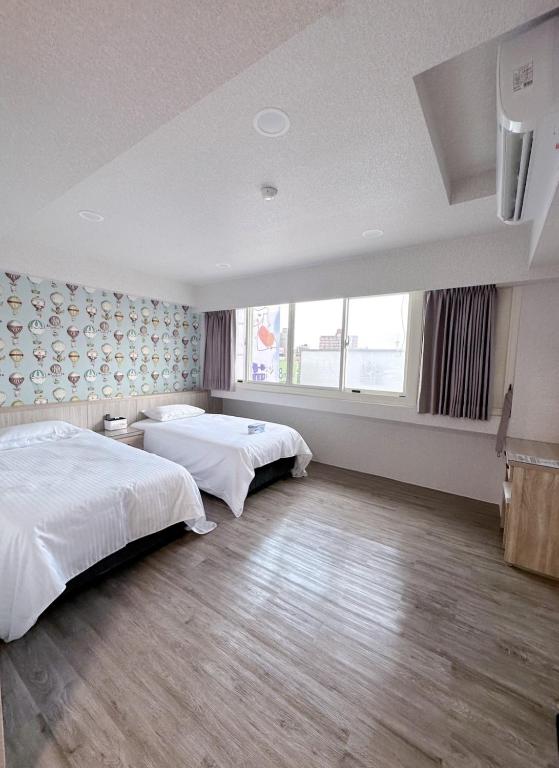 Cama o camas de una habitación en 夢境旅-智能自助旅店