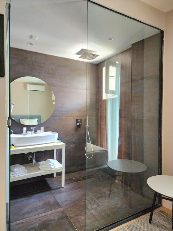 Koupelna v ubytování Orik Hotel & Spa
