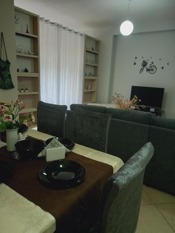 Posezení v ubytování Panoramic apartment