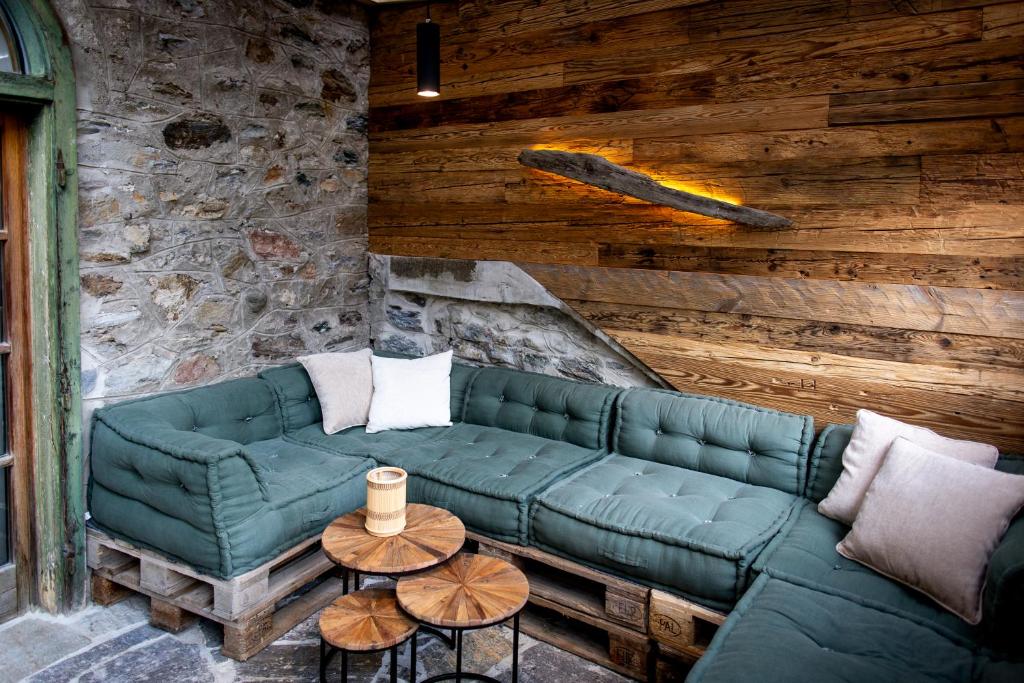 Posezení v ubytování Gartenloft an der Mur