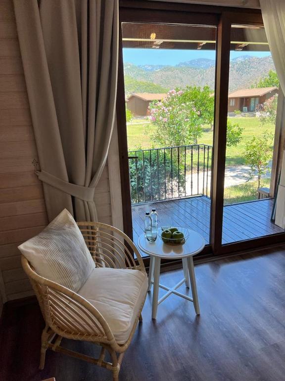 Balkón nebo terasa v ubytování Alicra Hotel Çıralı